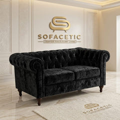 Olympia Chesterfield Crush Velvet Sofa Set