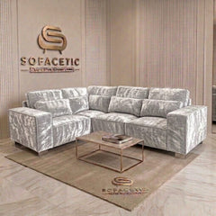 Salon Crush velvet Fabric Sofa