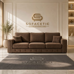 Ruby Alaska Jumbo cord Sofa Set