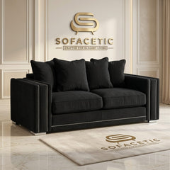 Ruby Alaska Chenile Sofa Set