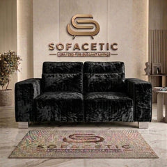 Salon Crush velvet Fabric Sofa