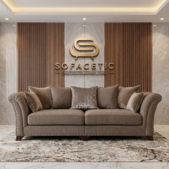 Juxen Jumbo Cord Designer Sofa Set