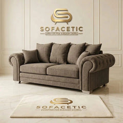 Brixa Chenile Fabric Modern Sofa Set