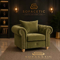 Olympia Ashwin Plush velvet Sofa Set