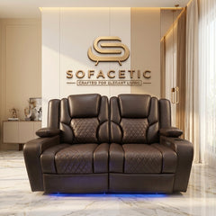 Orlando Recliner Sofa Brown Set