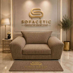 Rivo Jumbo Cord Fabric Sofa Set