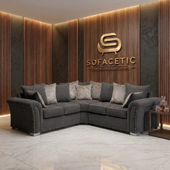 Juxen Jumbo Cord Designer Sofa Set