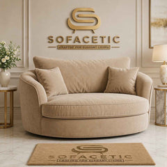 Juxen Plush Velvet Designer Sofa Set