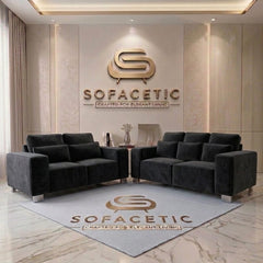 Salon Plush Velvet Sofa