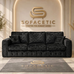 Ruby Alaska Crush Velvet Sofa Set