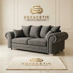 Brixa Chenile Fabric Modern Sofa Set
