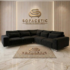 Salon Chenille Fabric Sofa