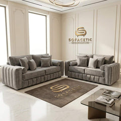 Lilly Chenille Fabric Luxury Sofa Set