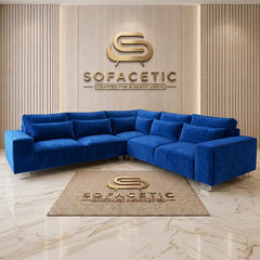 Salon Plush Velvet Sofa