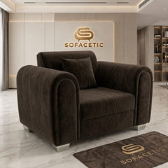 Lilly Plush Velvet Fabric Luxury Sofa Set