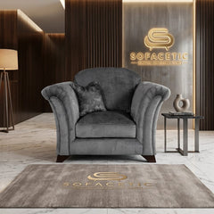 Harrison Juxon Plush velvet Sofa Set