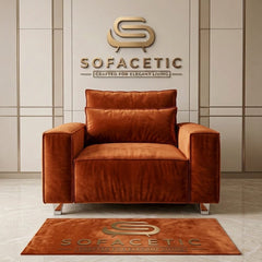 Salon Plush Velvet Sofa