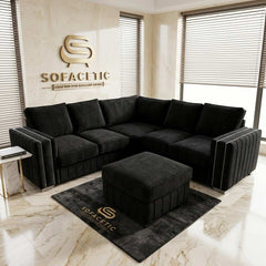 Lilly Chenille Fabric Luxury Sofa Set