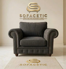 Monzi Chenille Contemporary Sofa Set