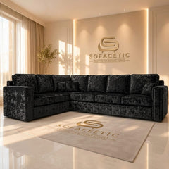 Ruby Alaska Crush Velvet Sofa Set