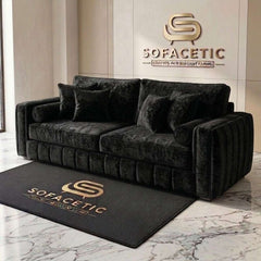 Lilly Crush Velvet Fabric Luxury Sofa Set