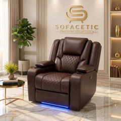Orlando Recliner Sofa Brown Set
