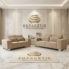 Sleefy Chenile Comfort Sofa Set