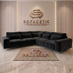 Salon Plush Velvet Sofa