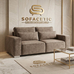 Salon Chenille Fabric Sofa