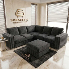 Lilly Chenille Fabric Luxury Sofa Set
