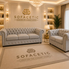 Olympia Chesterfield Naples Sofa Set