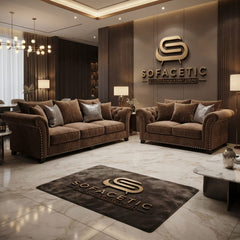 Harrison Juxon Plush velvet Sofa Set