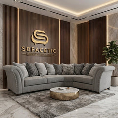 Juxen Jumbo Cord Designer Sofa Set