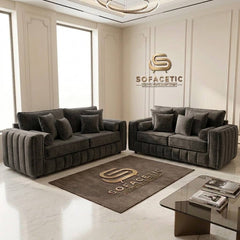 Lilly Chenille Fabric Luxury Sofa Set