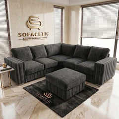 Lilly Chenille Fabric Luxury Sofa Set