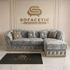 Madrid Crush Velevt Chesterfield Sofa Set