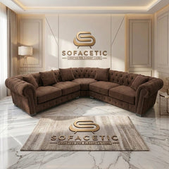 Olympia Chesterfield Jumbo Cord Sofa Set
