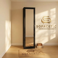 Single Door Black Color Wardrobe