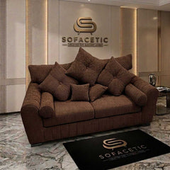 Lilly Jumbo Cord Fabric Luxury Sofa Set