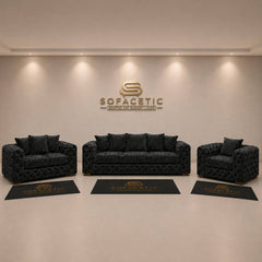 Ashton Crush velvet Fabric Luxury Sofa Set