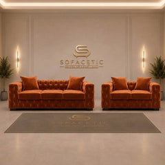 Ashton Plush velvet Luxury Sofa Set