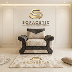 Dino Crushed Velvet Modern Sofa Set