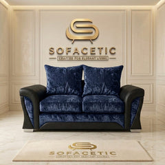 Shanon Crush Velvet Fabric Stylish Sofa Set