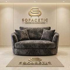 Shanon Crush Velvet Fabric Stylish Sofa Set