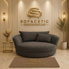 Rivo Jumbo Cord Fabric Sofa Set