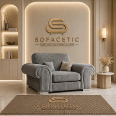 Brixa Jumbo Cord Fabric Modern Sofa Set