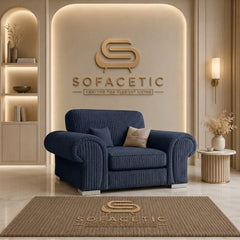 Brixa Jumbo Cord Fabric Modern Sofa Set