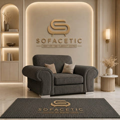 Brixa Jumbo Cord Fabric Modern Sofa Set