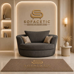 Brixa Jumbo Cord Fabric Modern Sofa Set