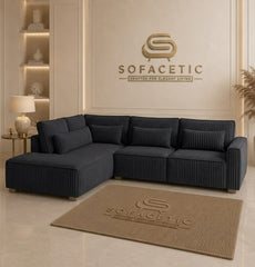 Sleefy Jumbo Cord Comfort Sofa Set